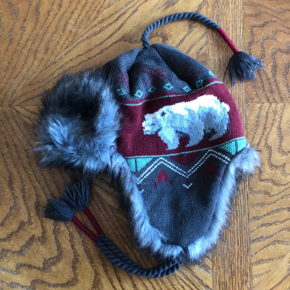 Mossimo Supply Co. fur lined ear flap hat